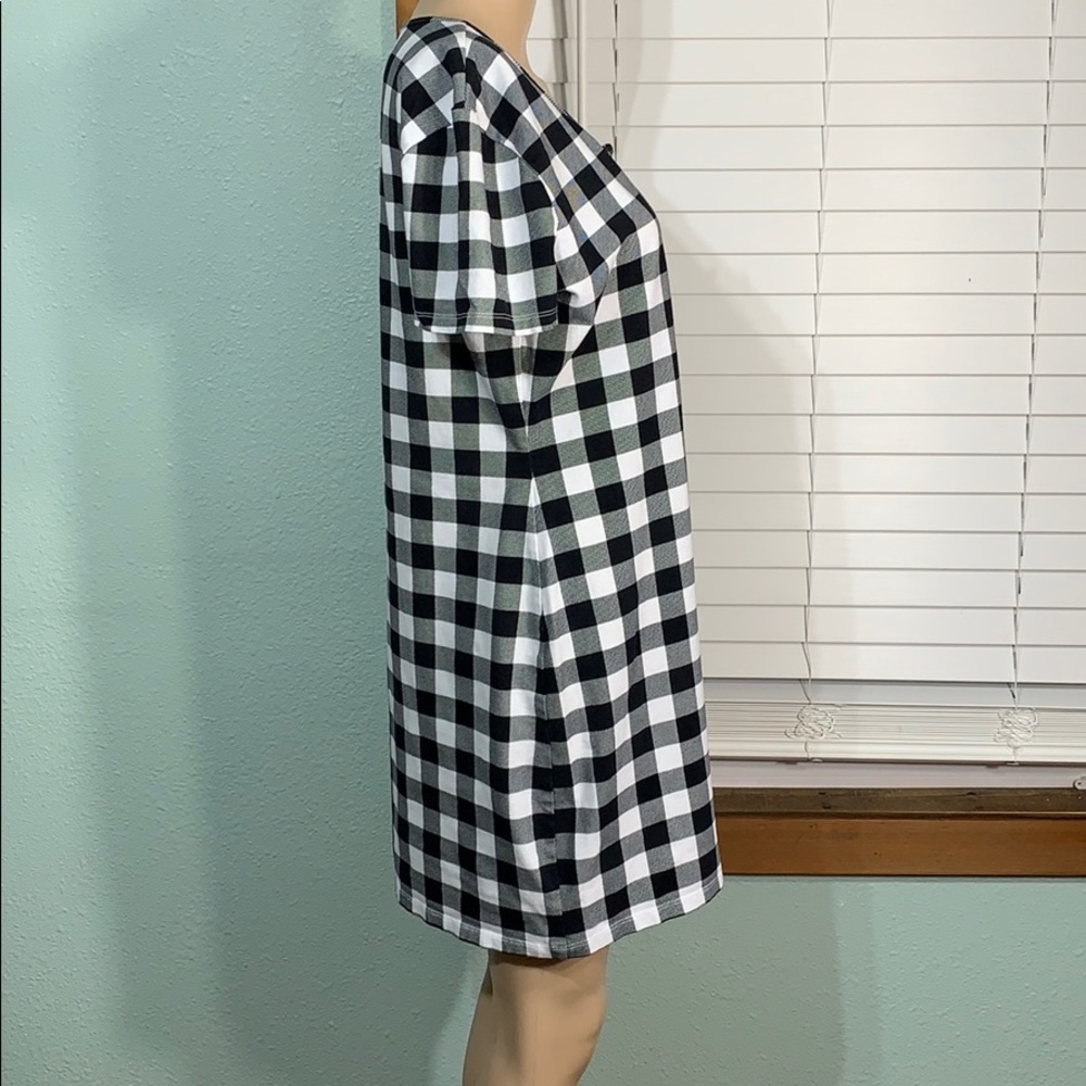 Arizona Jean Co Black & White Checked Sheath Dress - Picture 3 of 6